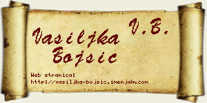 Vasiljka Bojšić vizit kartica